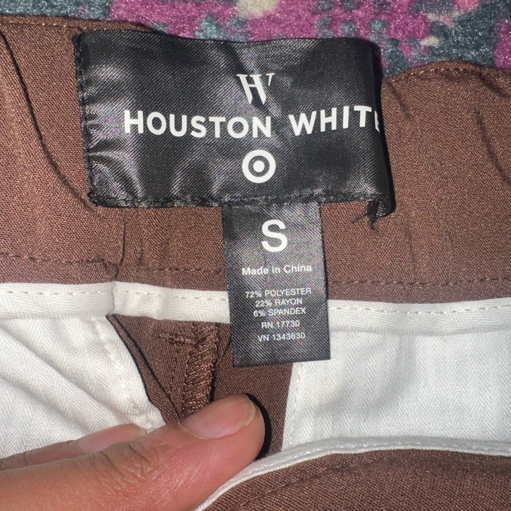 Tailored Brown “Houston White” Trousers
